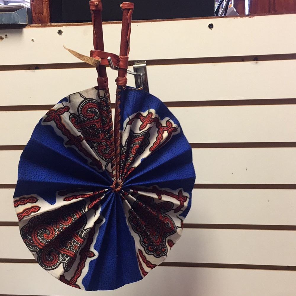 African Print Fan. Please this Fan is SOLD💲💲💲💲